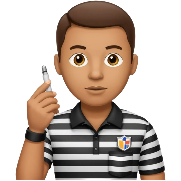 American football Referee emoji