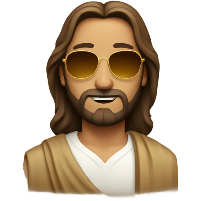 Jesus wearing sunglasses  emoji