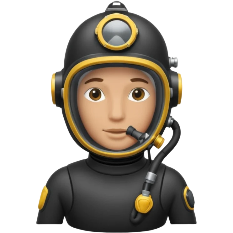 Buceador comercial trabajando emoji