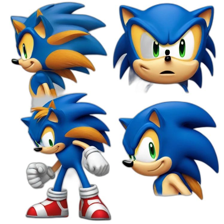 sonic the hedgehog classic emoji
