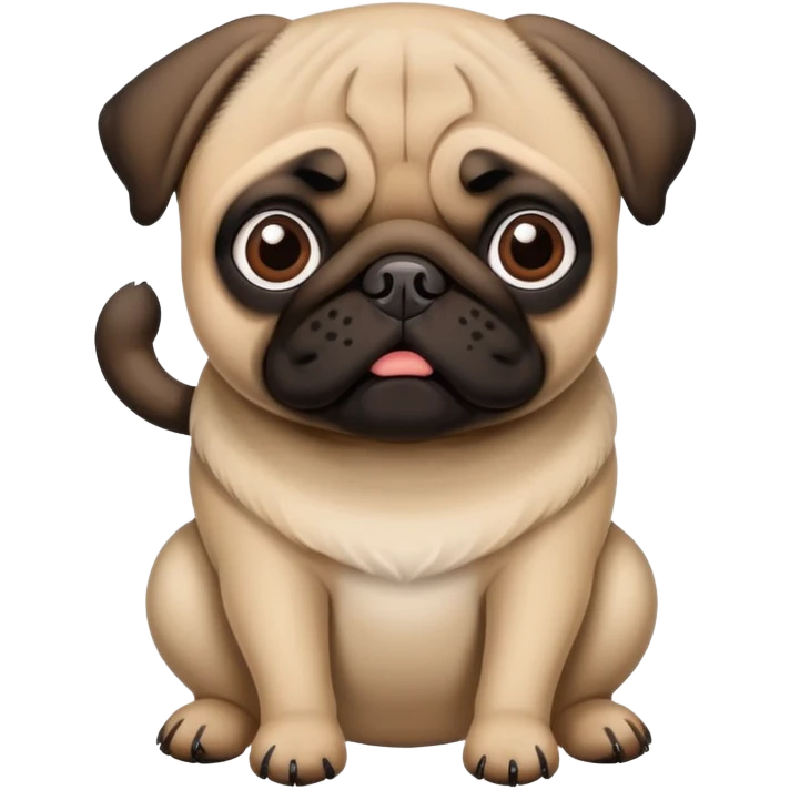 pug doing random stuff  emoji