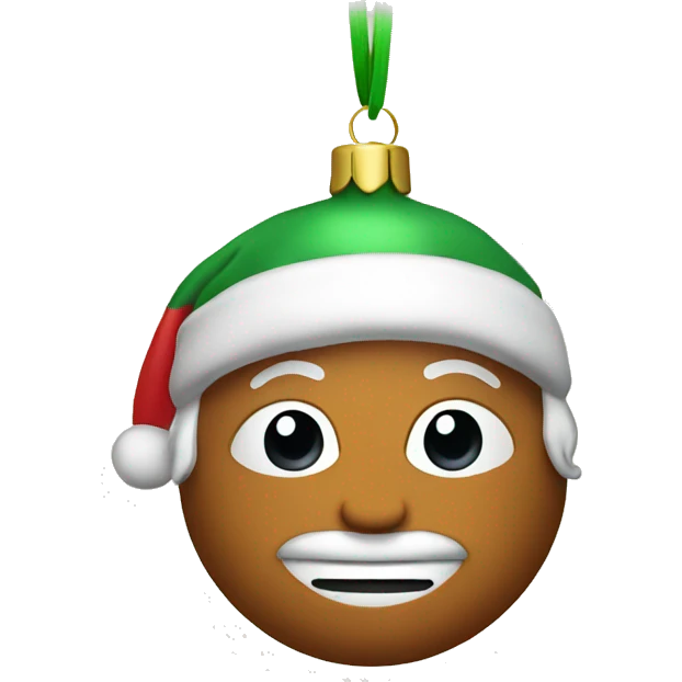 Christmas ornament emoji