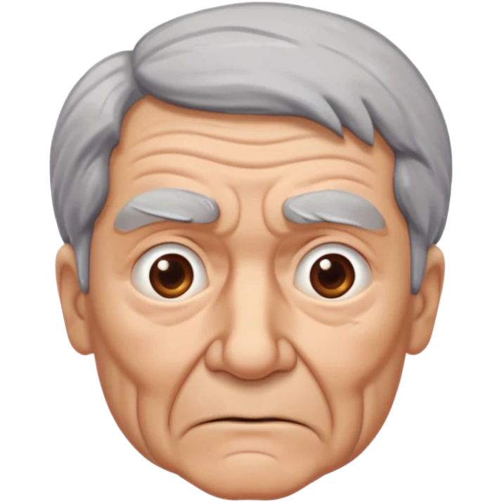idoso confuso emoji