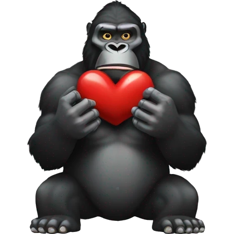King Kong WITH LOVE HEART HANDS emoji