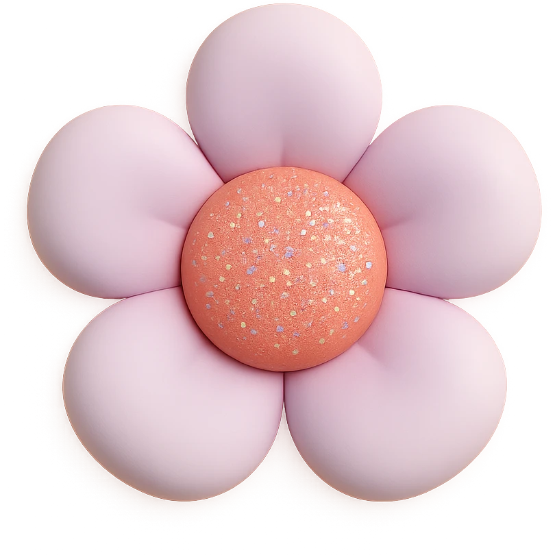 glitter flower emoji