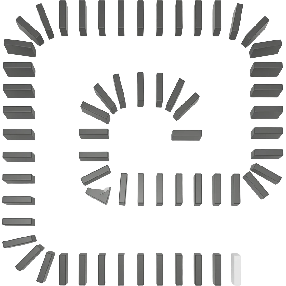 Falling Domino Pattern emoji