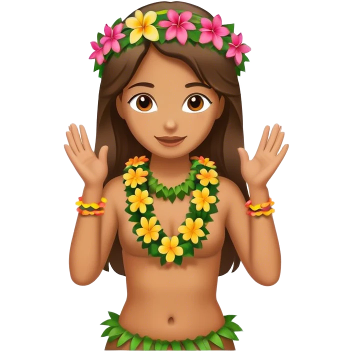 Hula girl  emoji