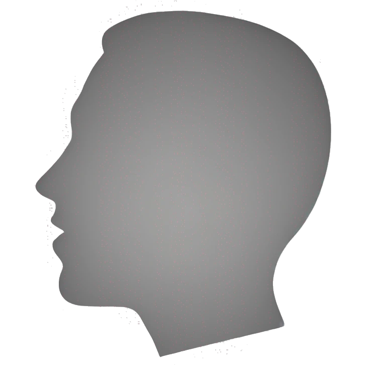 silhouette of nose emoji