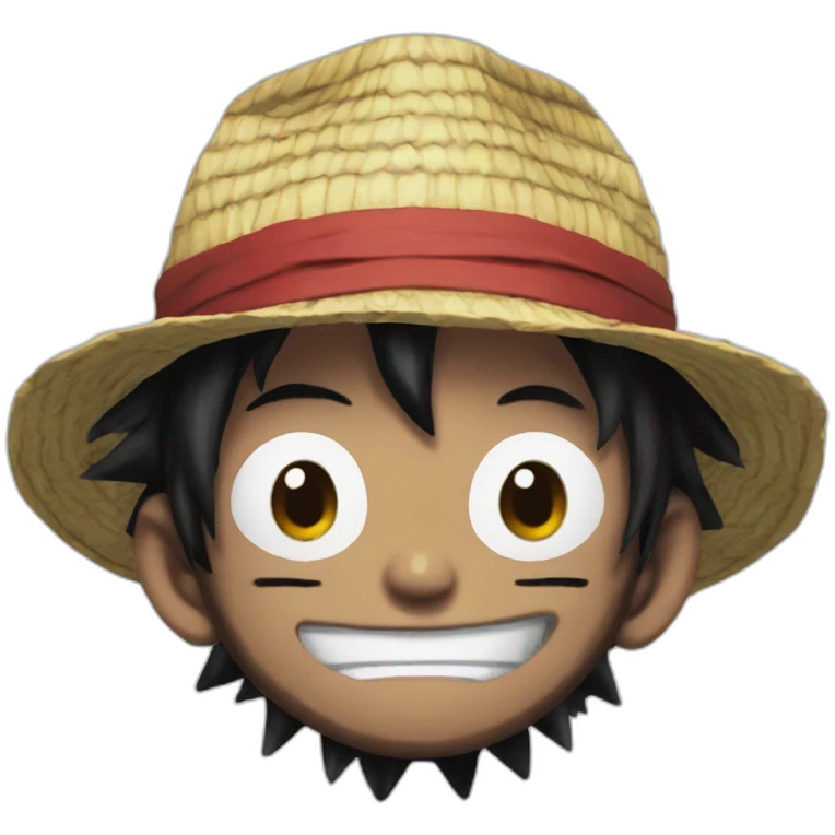 black Monkey D Luffy emoji
