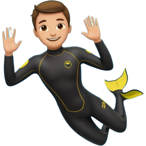 scuba diving fun emoji
