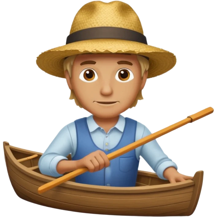 man rowing boat emoji