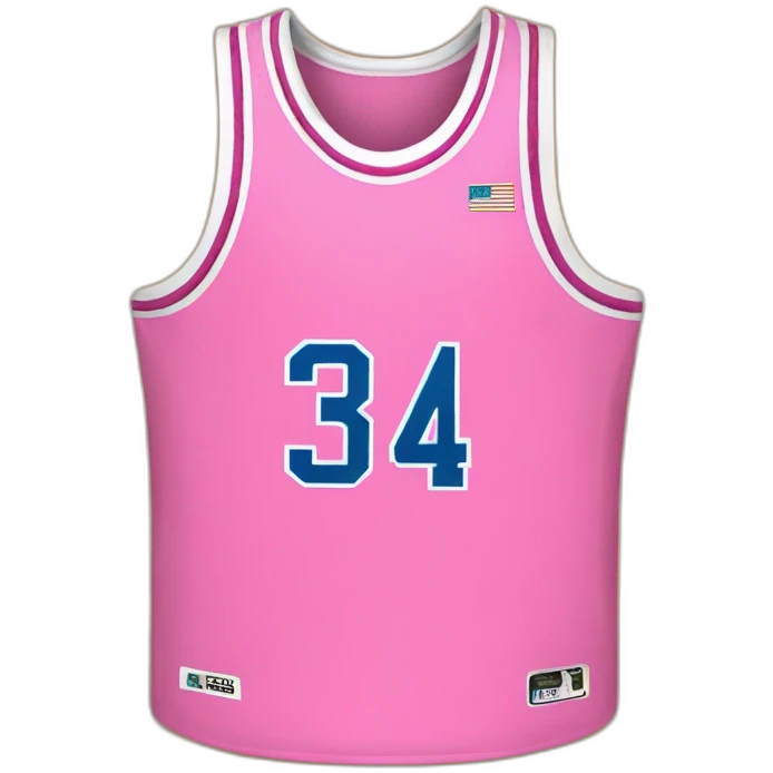 Maillot de basket rose emoji
