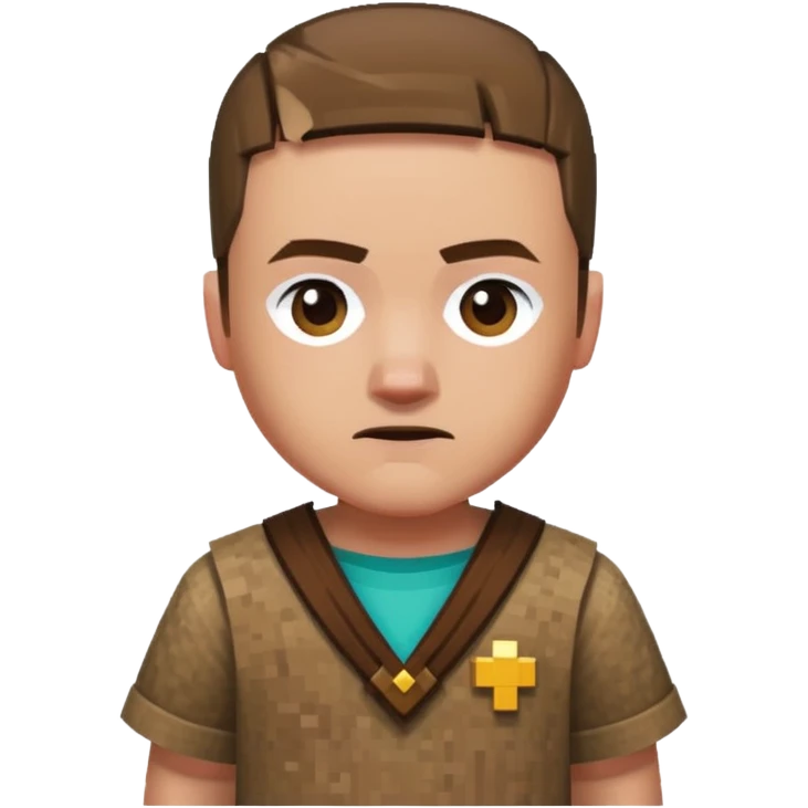jessie pinkman as villager from minecraft emoji