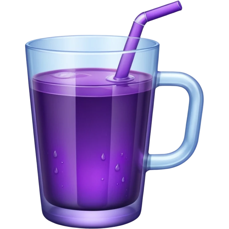 Cup of purple juice emoji