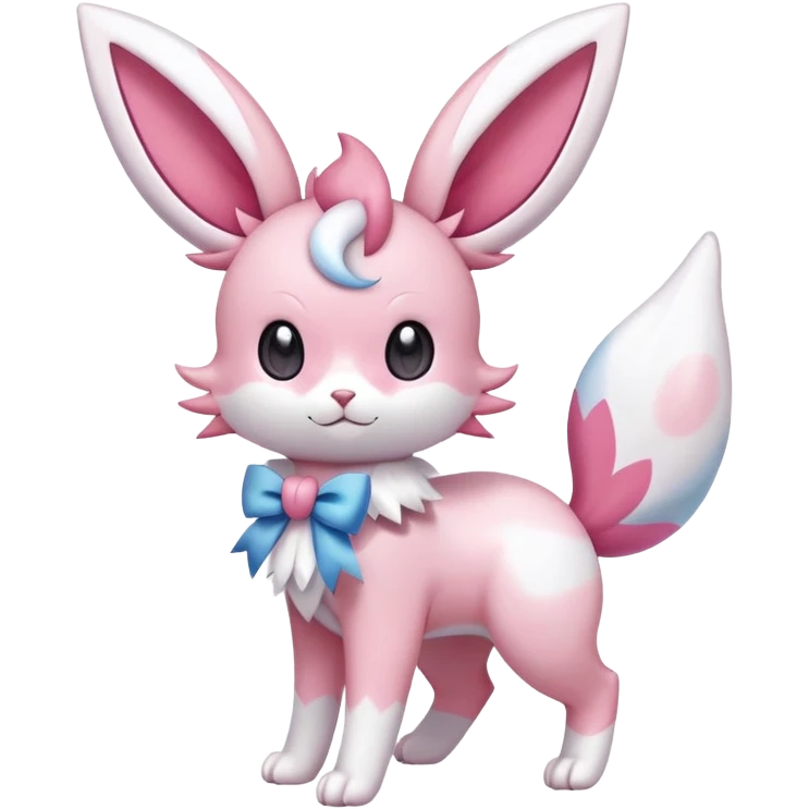 Sylveon-Skitty-Fakémon-hybrid-creature (full body)  emoji