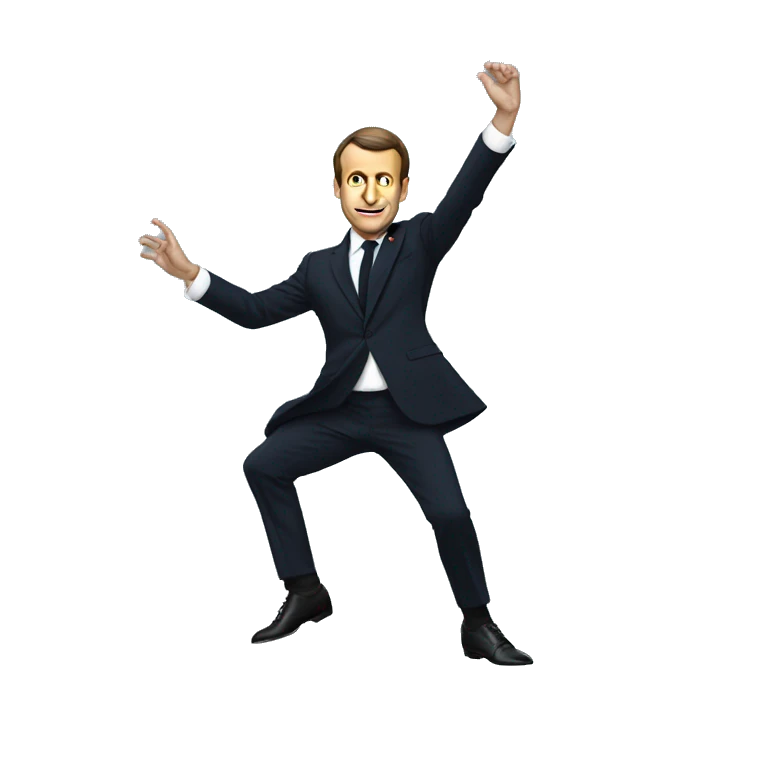 Macron qui danse emoji