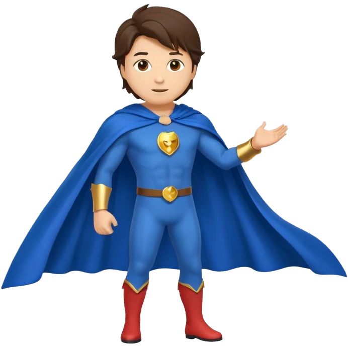 Flying Jatt full body emoji from the bollywood movie a flying Jatt also add his blue cape emoji