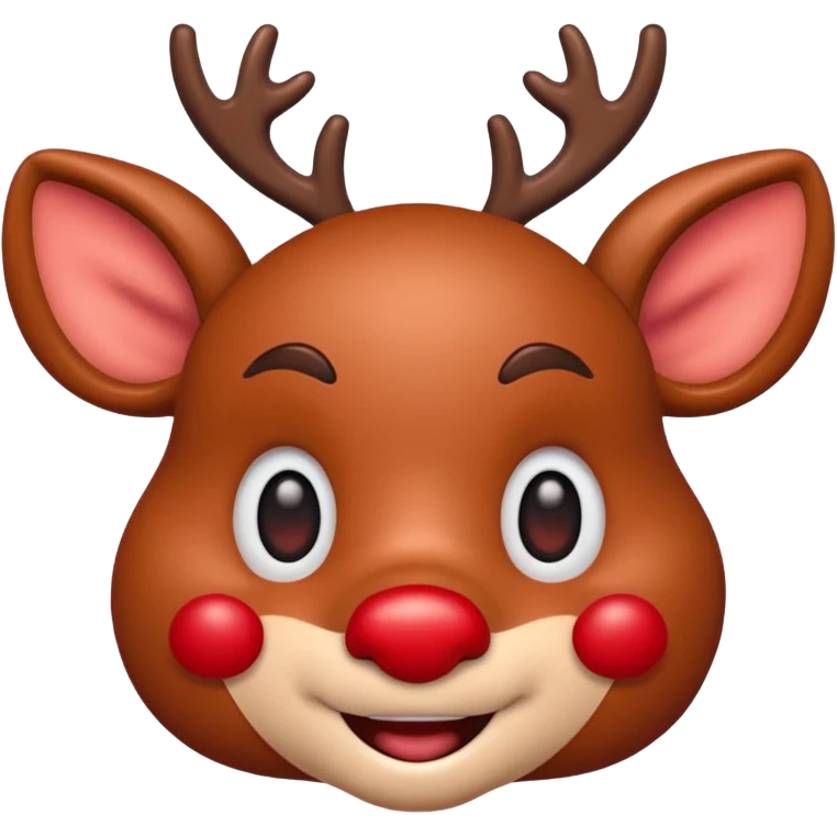 I want a rudolph emoji of just its face emoji