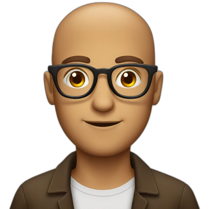 italian guy with glasses emoji