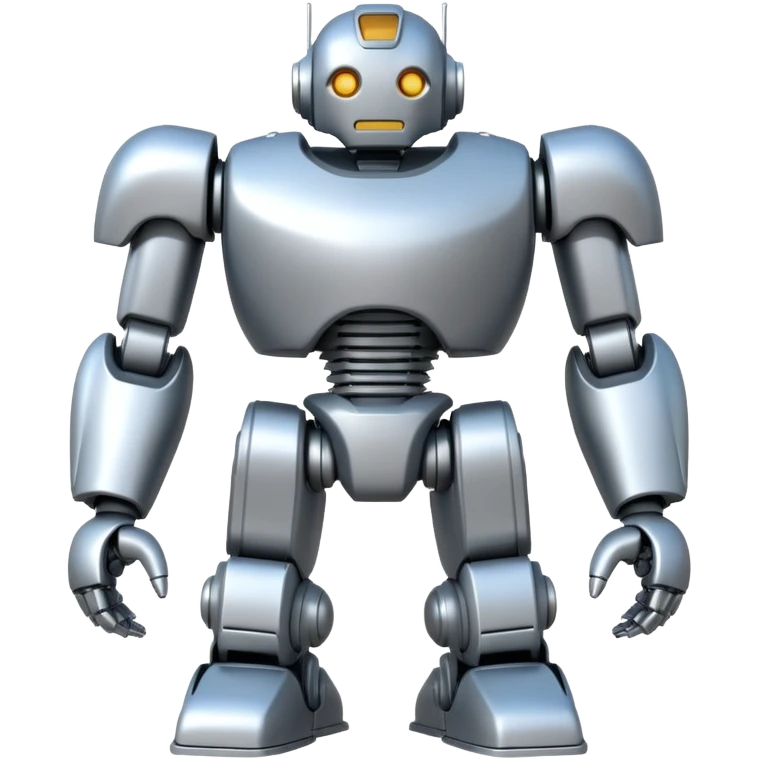 A giant robot standing heroically emoji