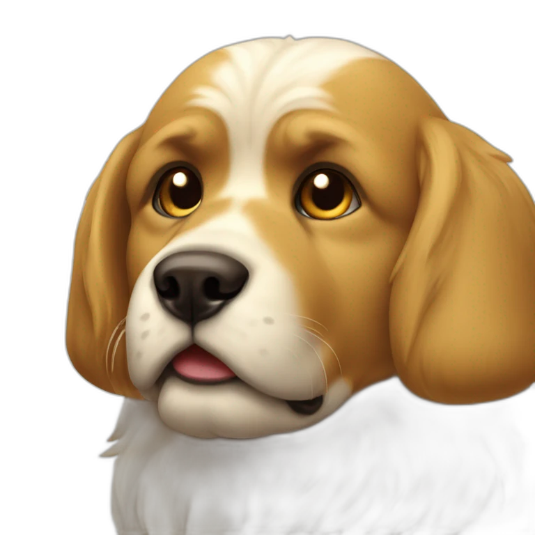Chat chasse chien emoji