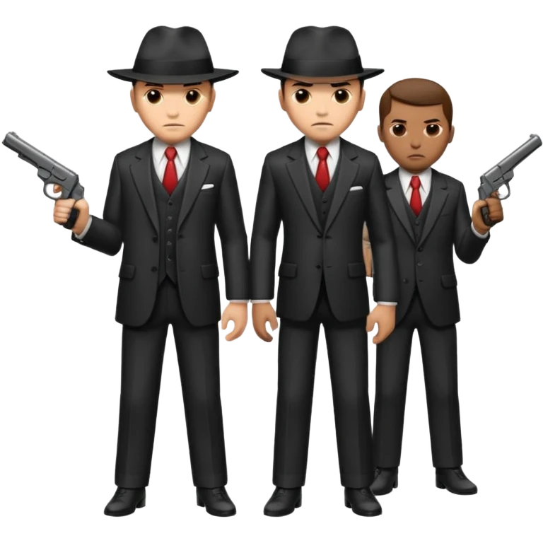3 mafia members guns emoji