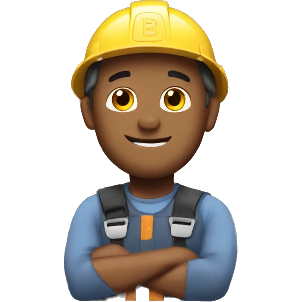 Bob the builder building a house emoji