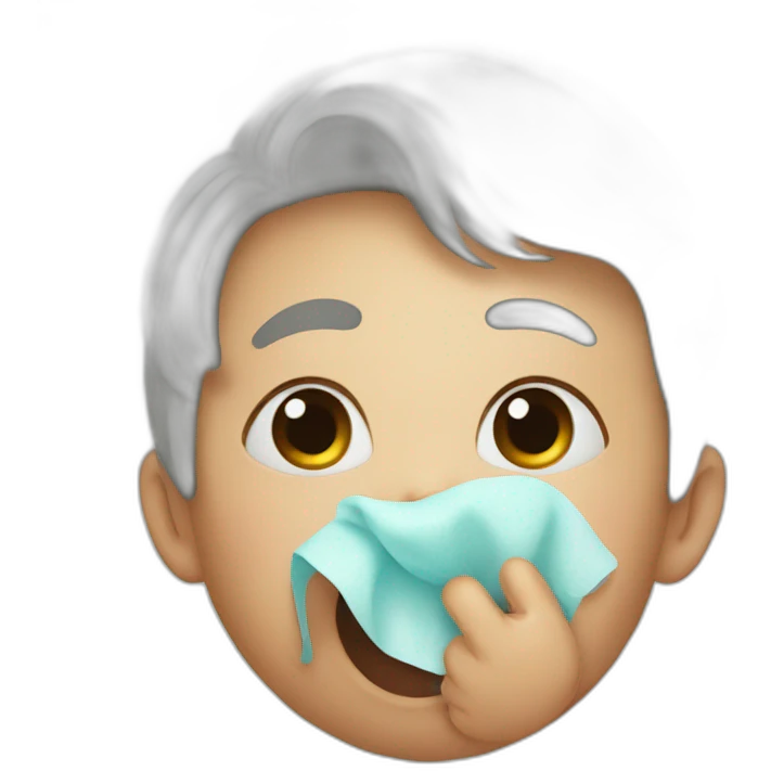 Loud Coughing infant emoji
