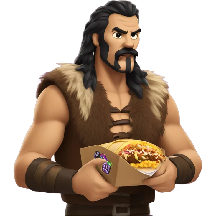 Kraven the hunter eating Taco Bell  emoji