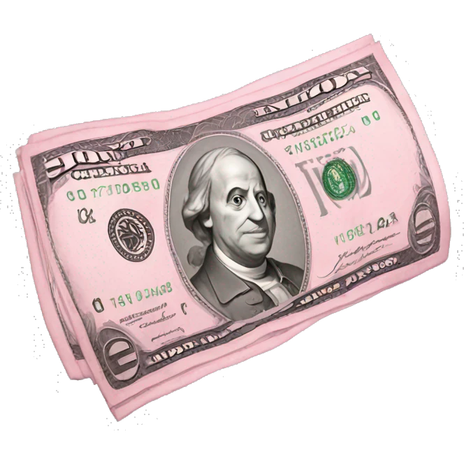 Pink money  emoji