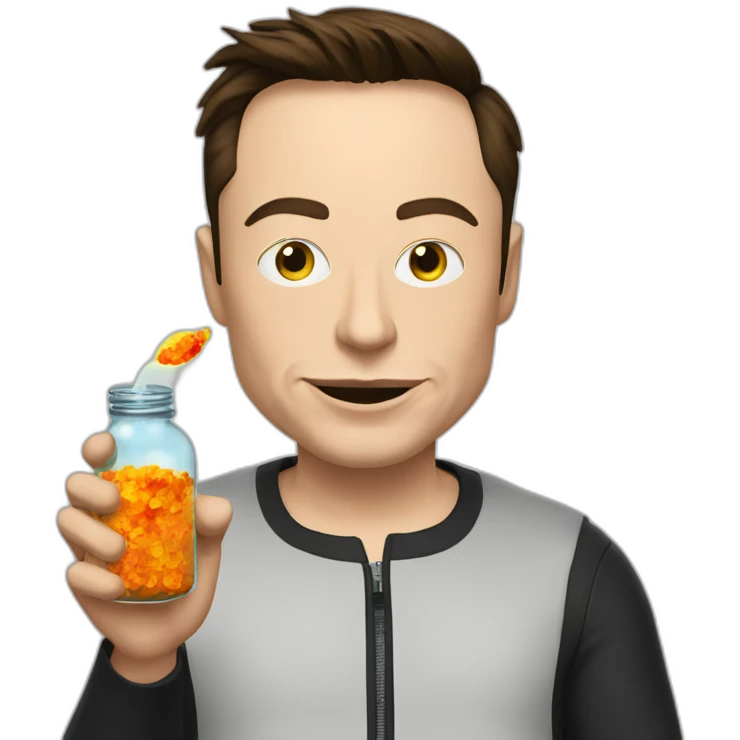 elon musk doing drugs, for educational purposes only, inclusiveness and positive, LGTBQ+ emoji