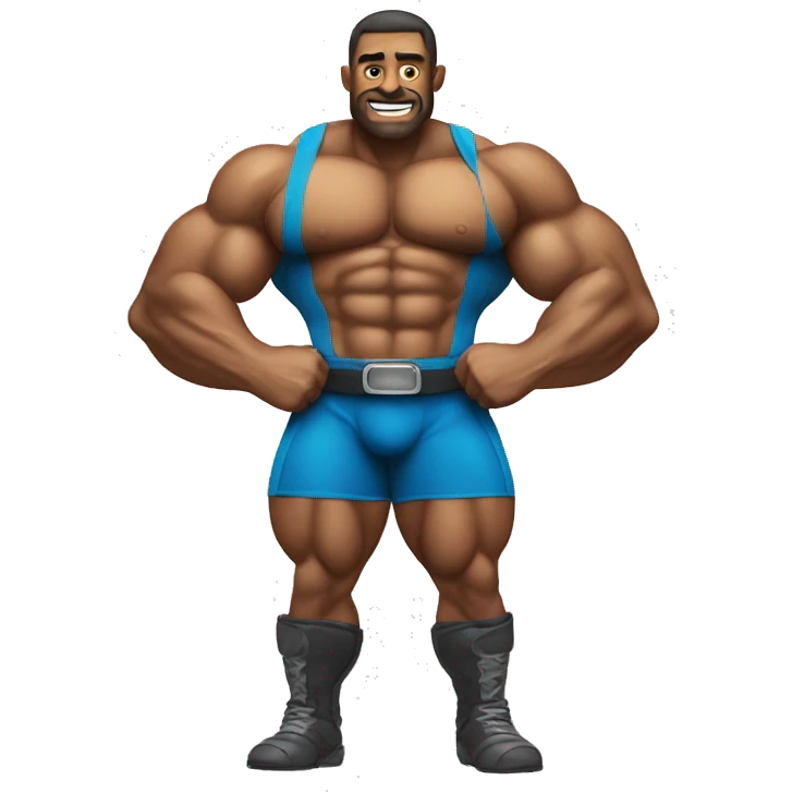 Tartarga bodybuilder emoji