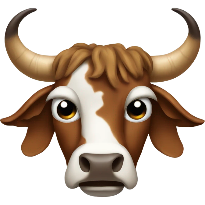 Crying Longhorn bull  emoji