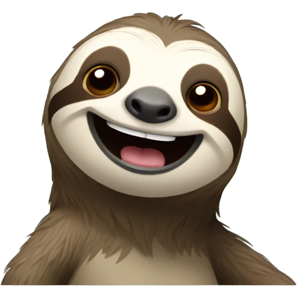smiled sloth emoji