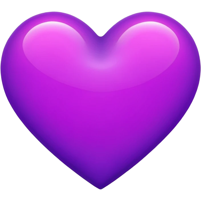 purple neon heart emoji