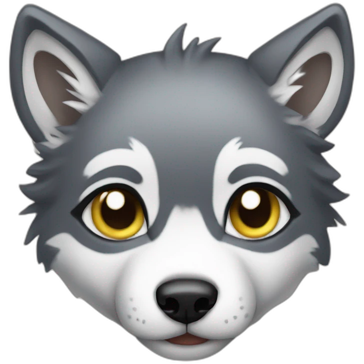 baby wolf emoji