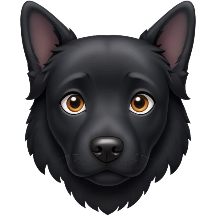 perro negro emoji