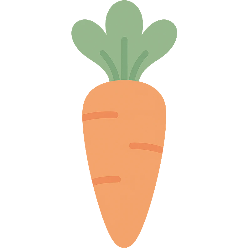 carrot pastel colors emoji