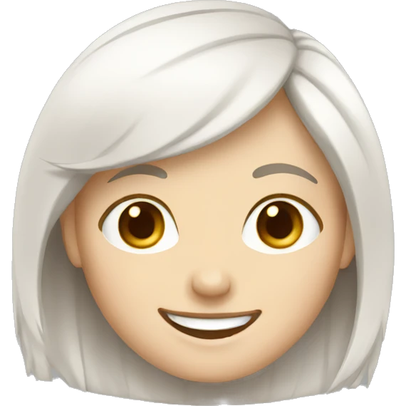 happy white girl emoji