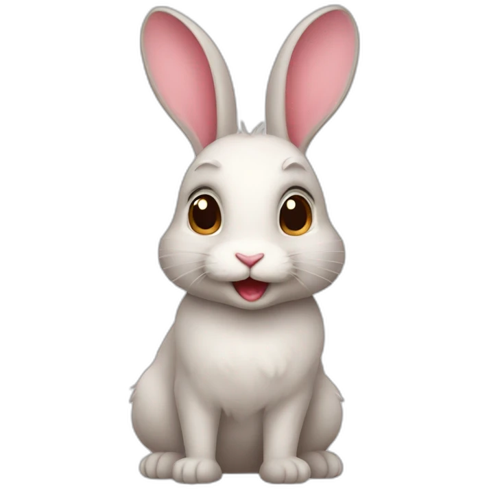 Rabbit in love emoji