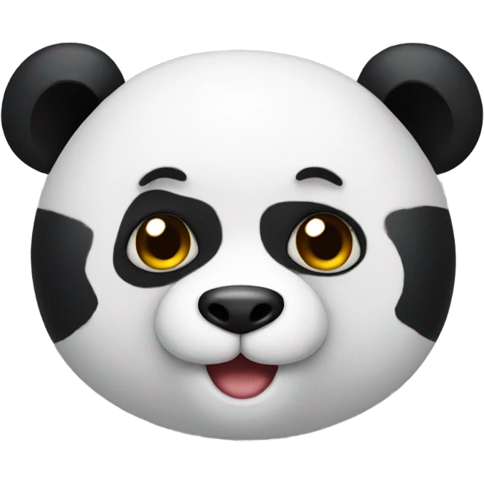 panda with hearth eyes  emoji