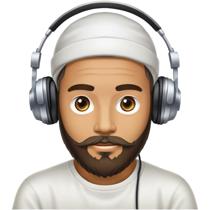 DJ with a beard emoji