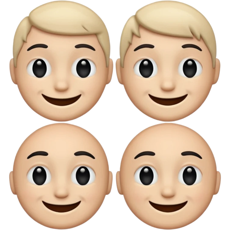 A smile face one side black on left on right white in the middle  emoji