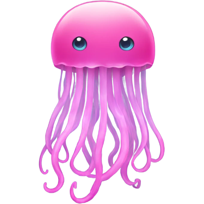 Pink jellyfish emoji