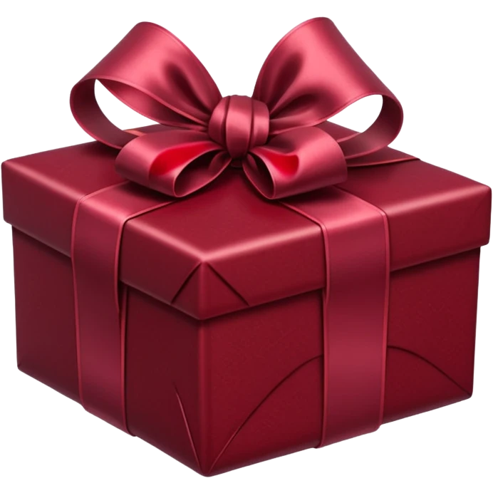 burgundy wrapped present emoji