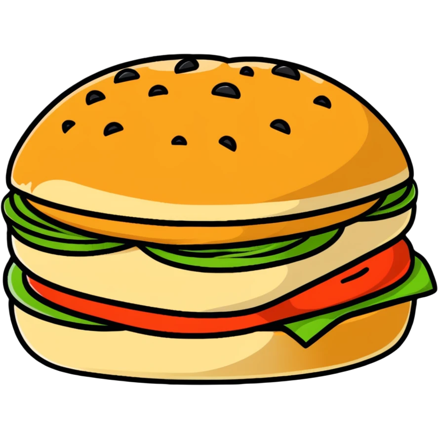 sesame seed bun for hamburger emoji