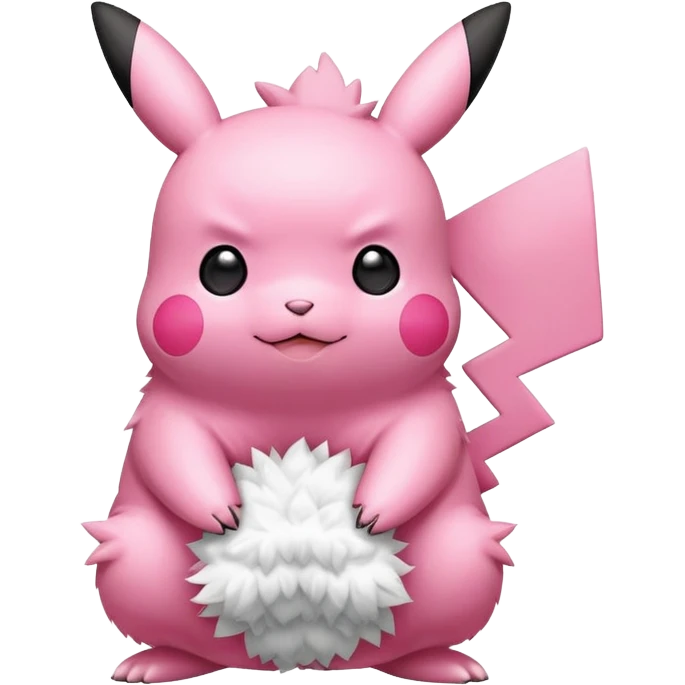 Pink pikachu emoji