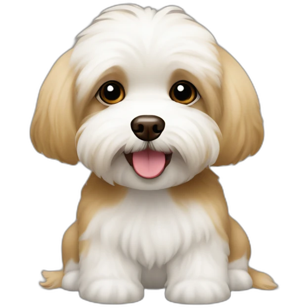 brown coloured dog bichon havanese go bananas emoji