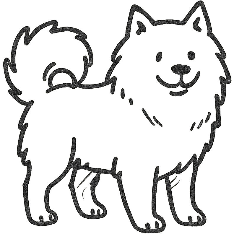  A Samoyed  emoji