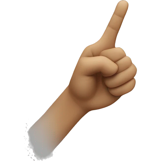 victory hand (bak view) emoji